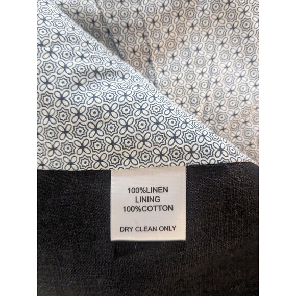 Gibson Size S Womens Black Scrunched Sleeve One Button LINEN blazer - Picture 3 of 7